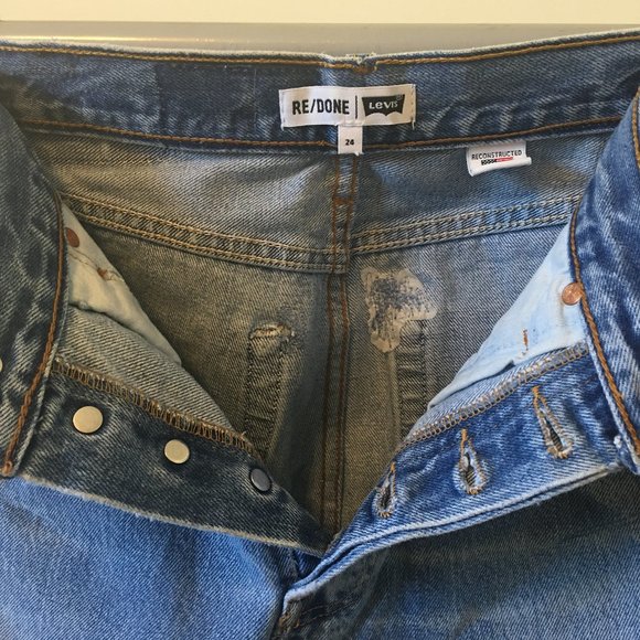 REDONE High Rise Mini Skirt - Picture 6 of 13